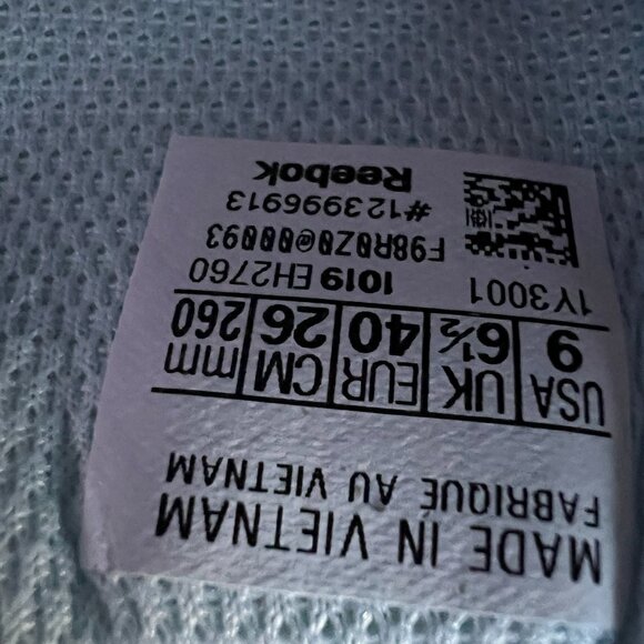 Reebok Training Lace-Up Sneaker Sublite Legend Grey/Blue Size 9 - Picture 9 of 9